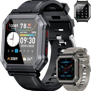 Smart Watch for Men Fitness Tracker: Military Smart Watches for Men Digital
